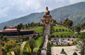 Statue de Bouddha au Sikkim