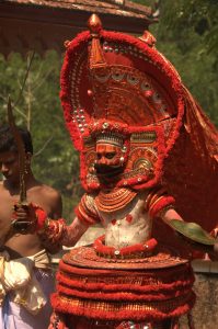 Un Theyyam au Kerala, Inde du Sud