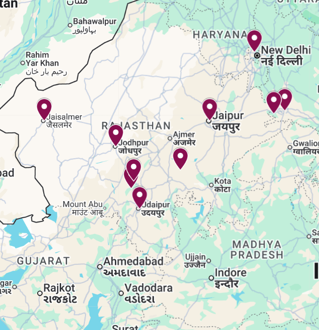 Hôtels de luxe au rajasthan