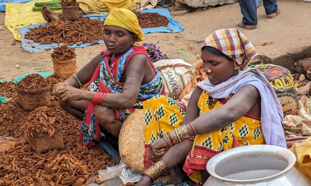 Sur les marchés au Chhattisgarh