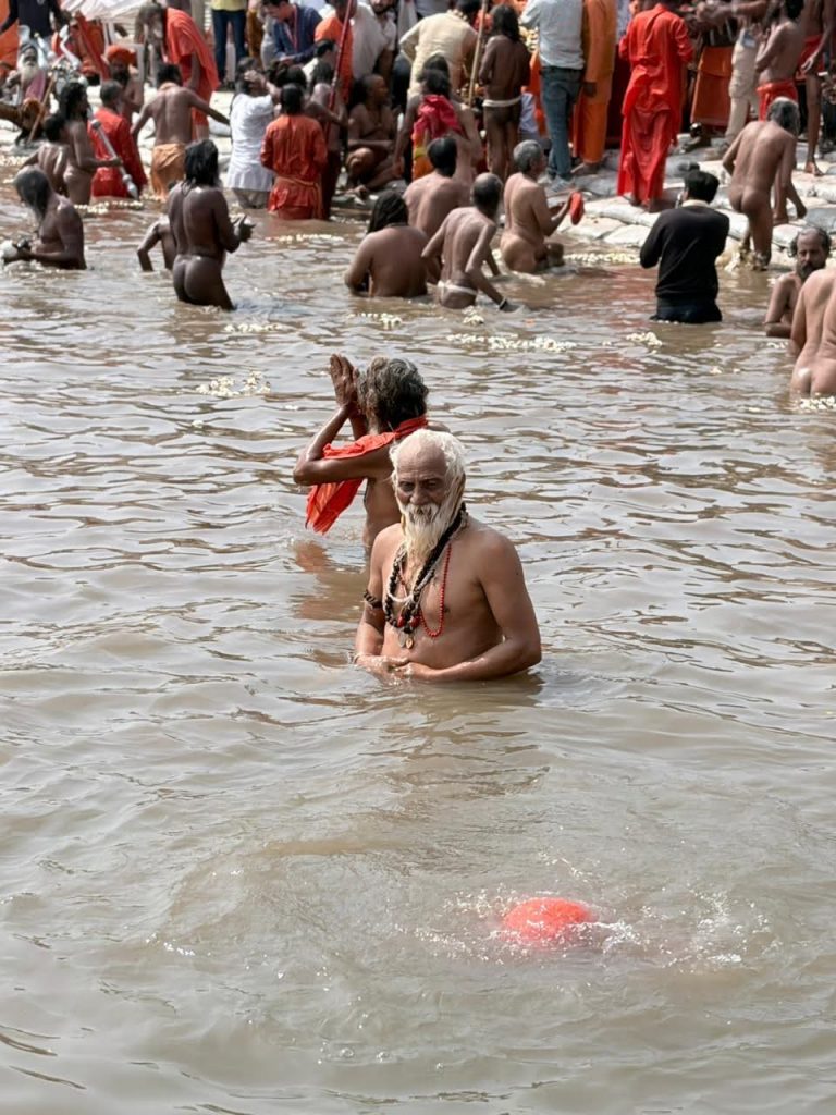 Bains sacrés à Rajim dans le Chhattisgarh.